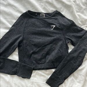 Gymshark Longsleeve Grey Crop Top